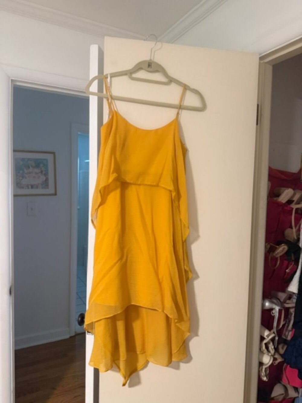 Halston Heritage yellow dress